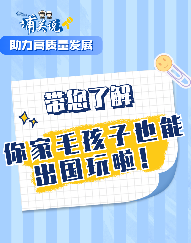 快看！你家毛孩子也能出国玩啦！
